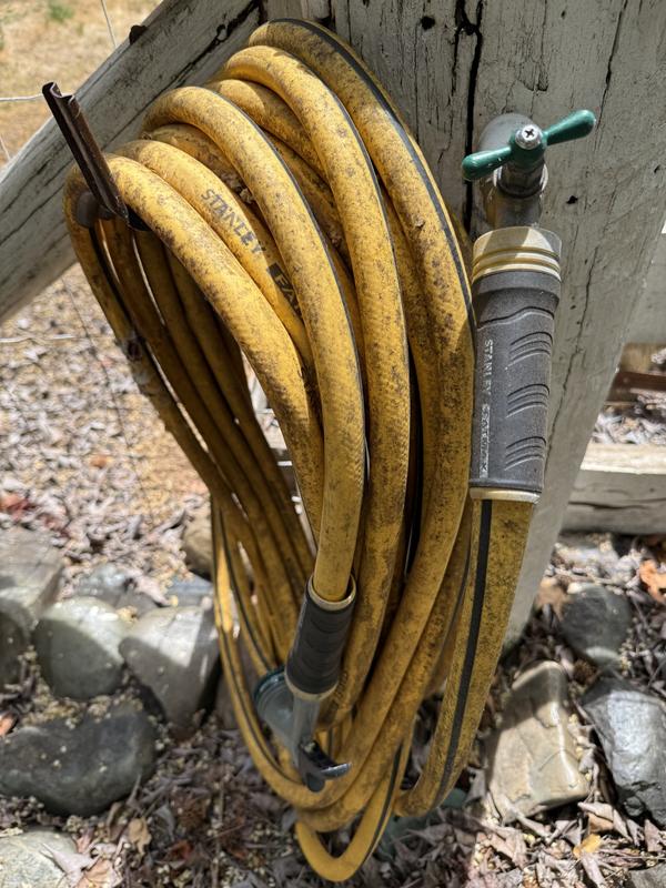 doesn't matter on a hose hanger or on the ground