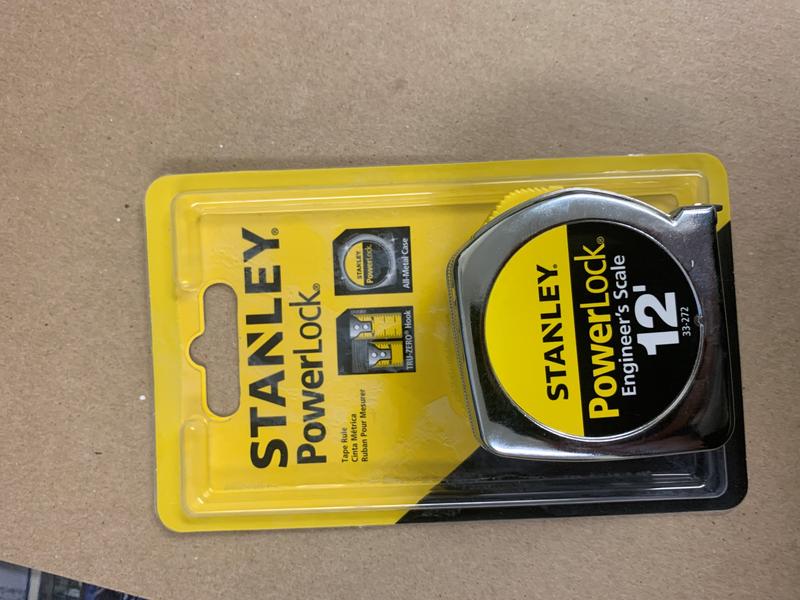 Stanley Powerlock 12 ft. x 3/4 in. Tape Measure 33-312L - The Home Depot