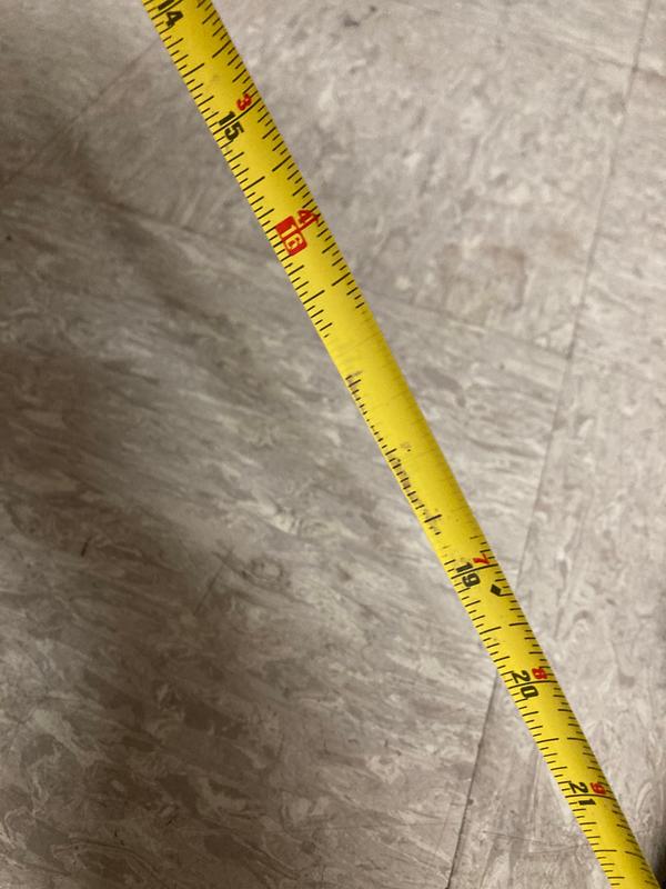 My measurements may be a little off now between 16” and 19” inches lol