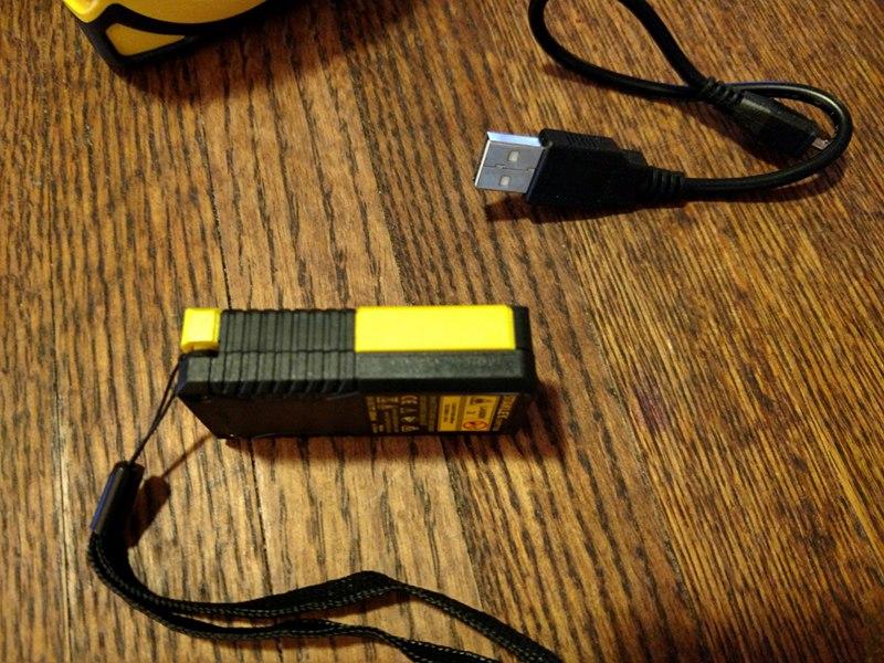 Stanley 30 ft Pocket Laser Distance Measurer Side View