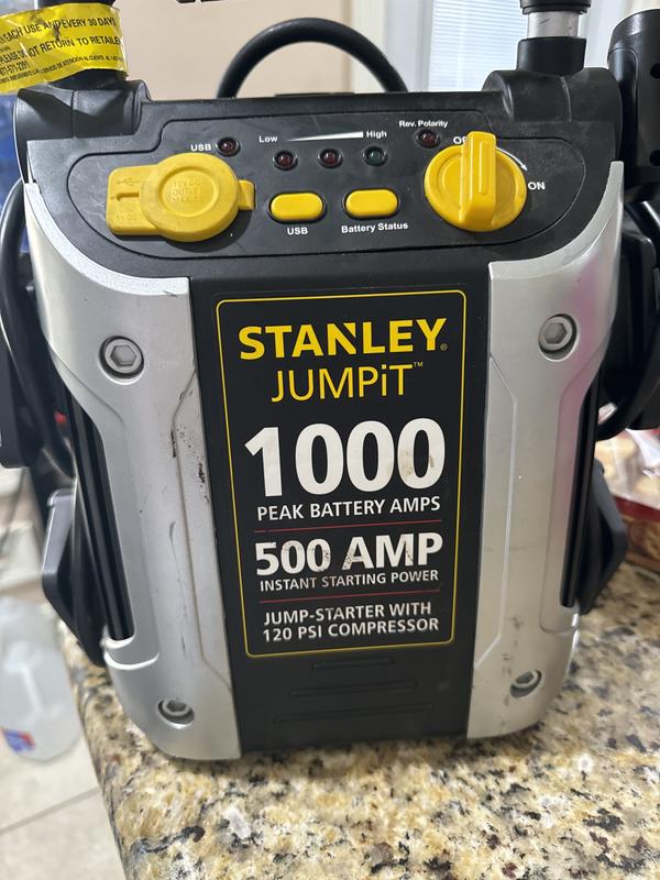 Stanley 1000 Peak Amp Battery Jump-Starter 