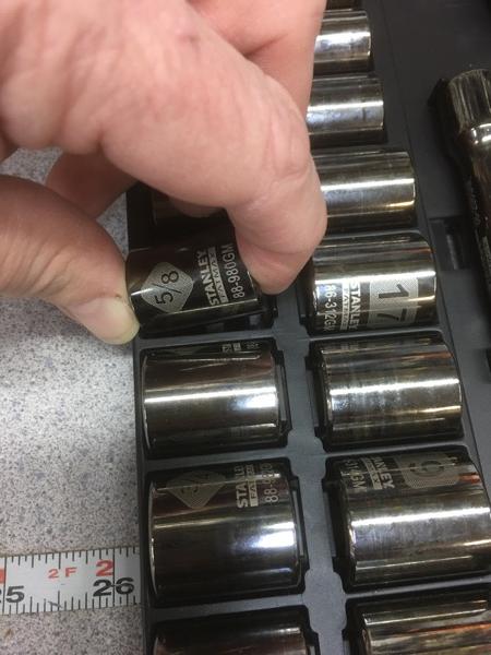 popping a socket out of the holder