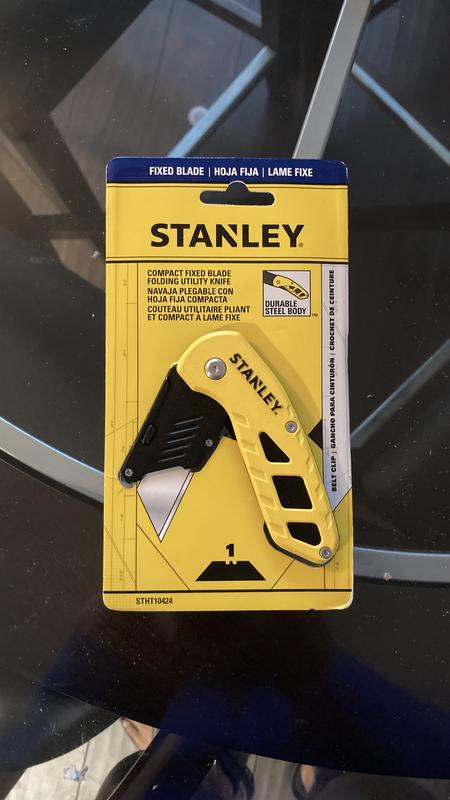 STANLEY, 6 1/2 in Overall Lg, Steel Std Tip, Utility Knife - 5C944