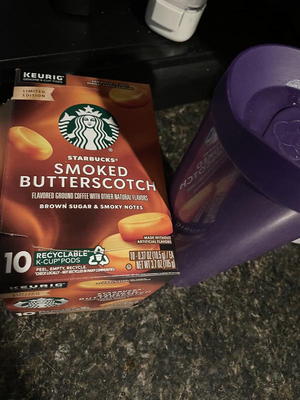 Starbucks Smoked Butterscotch Coffee Pods Amazon.com: Starbucks K-Cup Coffee  Pods, Smoked Butterscotch Flavored Coffee for Keurig Brewers, 100% Arabica,  Limited Edition, 1 Box (10 Pods) : Grocery & Gourmet Food