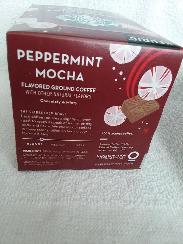 starbucks peppermint mocha ground coffee calories