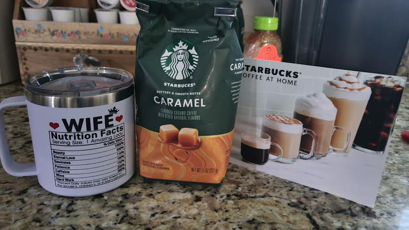 Starbucks Caramel Flavored Coffee, Ground Coffee, 11 oz