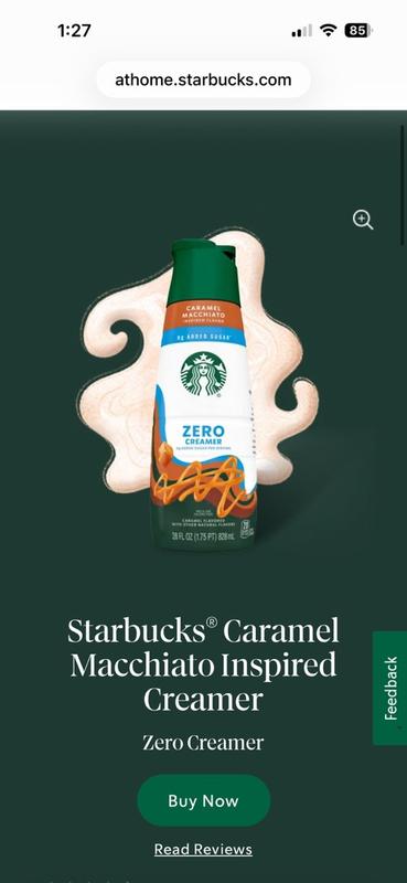 Starbucks® Caramel Macchiato Inspired Zero Creamer | Starbucks