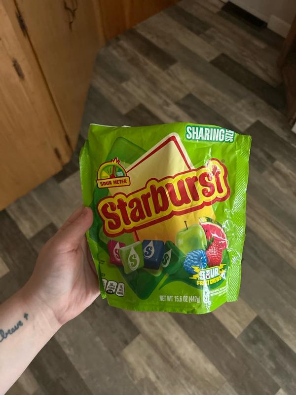 STARBURST SOUR SHARING SIZE STAND UP POUCH 15.6 OUNCES EACH