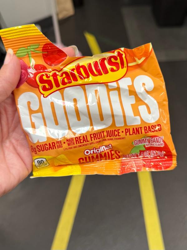 STARBUST GOODIES GUMMIES ORIGINAL PEG PACK 1.8 OUNCES PER BAG