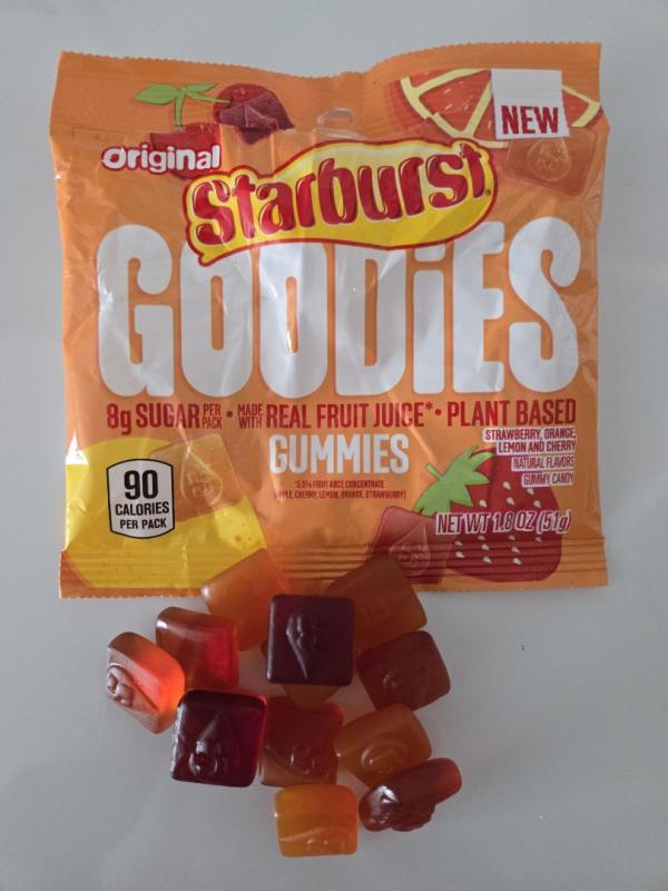 STARBUST GOODIES GUMMIES ORIGINAL PEG PACK 1.8 OUNCES PER BAG