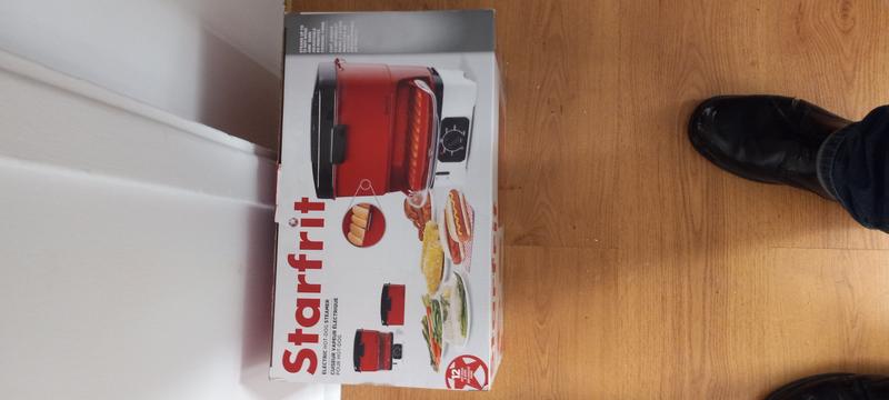 Ma boîte vide car,  le produit fabuleux est sur mon comptoir de cuisine.