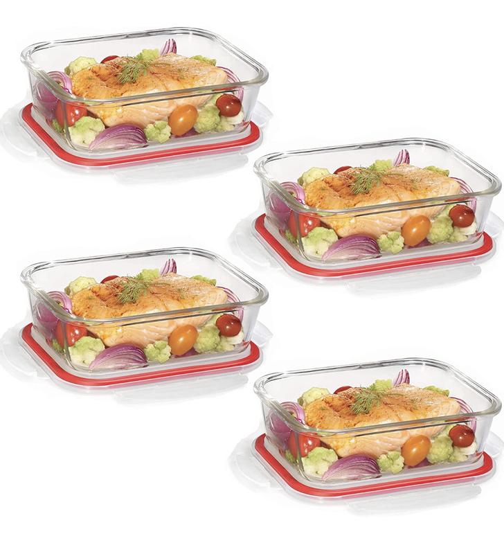 LocknLock Purely Better Glass Divided Food Storage 25oz 3 PC Set - Bed Bath  & Beyond - 32255986