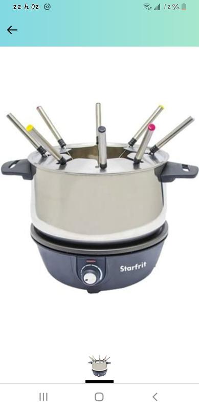 Mon ensemble à fondue électrique