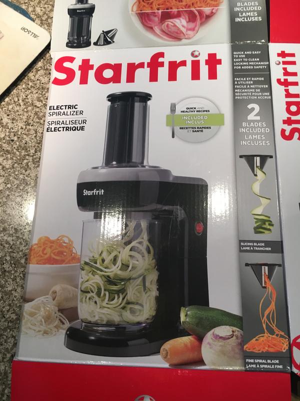 Starfrit Electric Spiralizer in Black Bed Bath and Beyond Canada