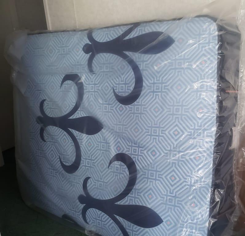 Mattress came wrapped in heavy plastic. It was perfectly clean!