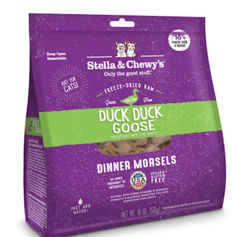 Stella Chewy s Cat Freeze Dried Raw Duck Duck Goose Dinner