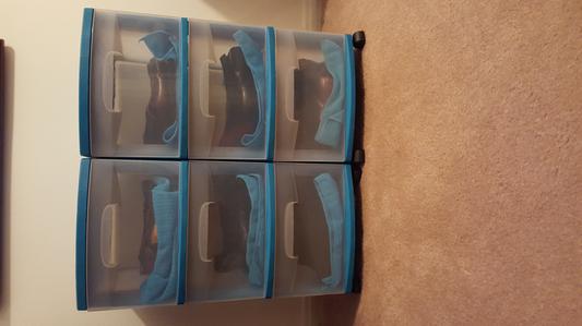 Two 3 drawer carts with wheels