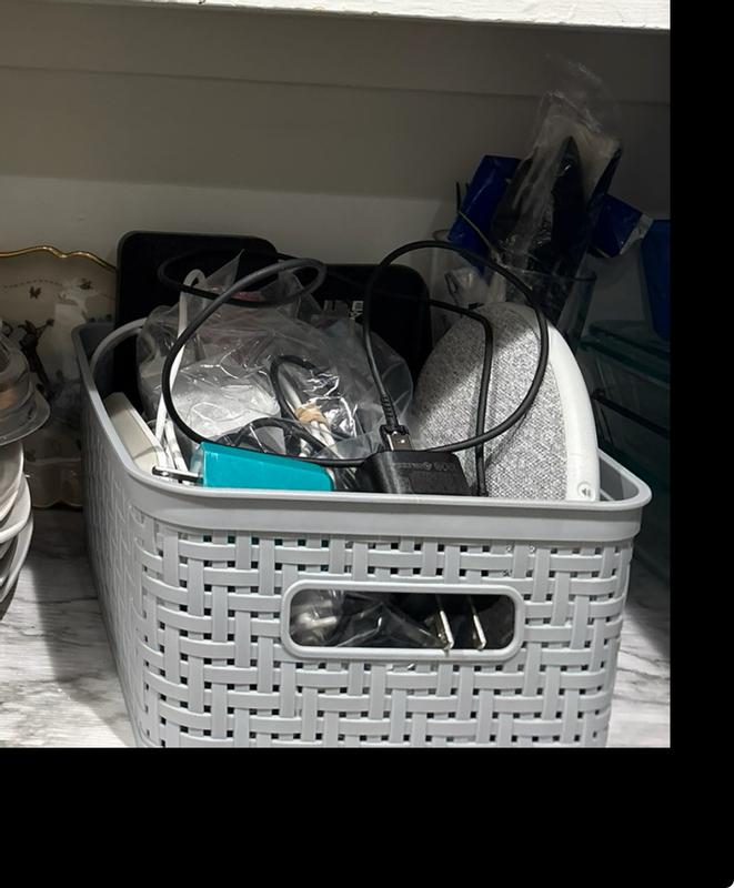 Ignore the mess, but started using this with all my random cords! Puts it all in one place nicely