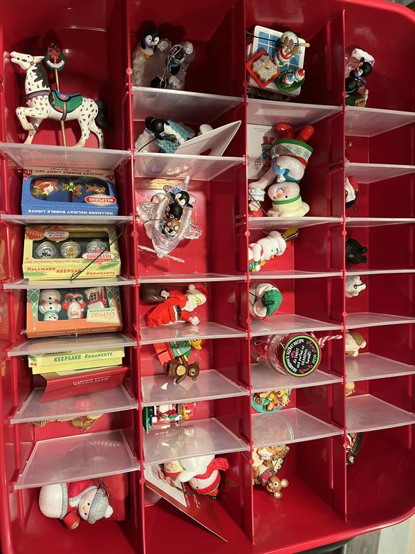 Christmas Ornament Storage Box with Adjustable Dividers - JOIEDOMI