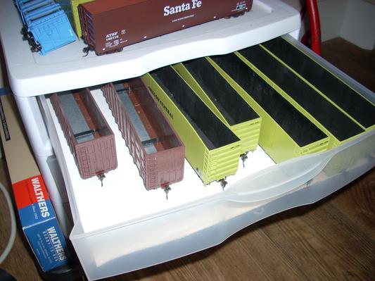 Model train storage