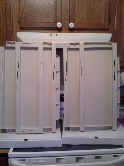 Left side is the newer shelf.