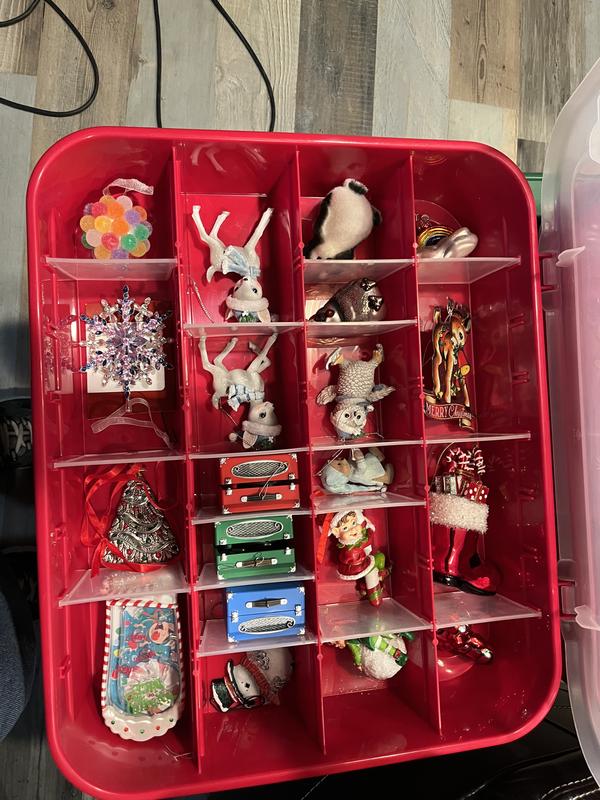 48 qt Holiday Ornament Storage Box w/ Hinged Lid by Sterilite at Fleet Farm