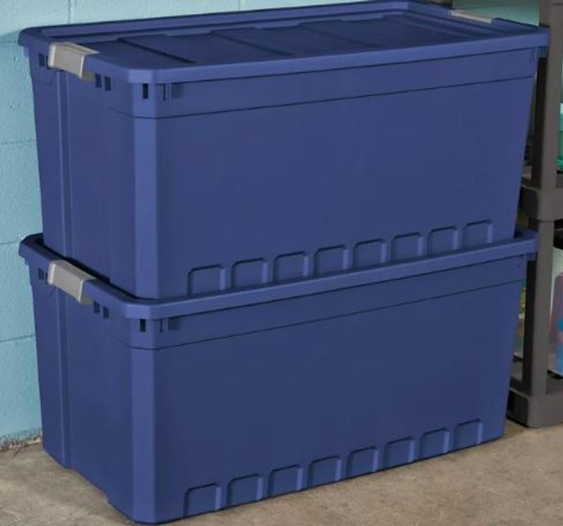 Stacker Tote Sterilite 50 Gallon Storage Locker With Lid Sterilite