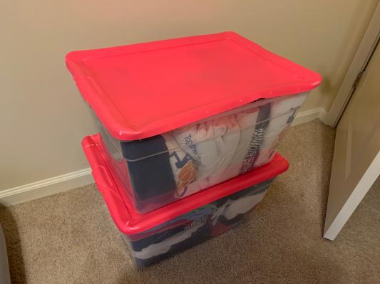 56 qt Clear Base Storage Box w/ Opaque Lid by Sterilite at Fleet Farm