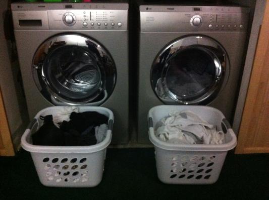 One for whites and one for colors... Then stack them together to save space!