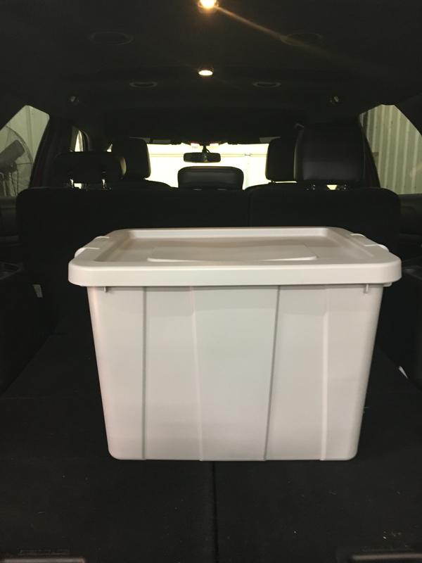 Sterilite 18 gal Gray Storage Tote 16-1/8 in. H X 23-1/2 in. W X