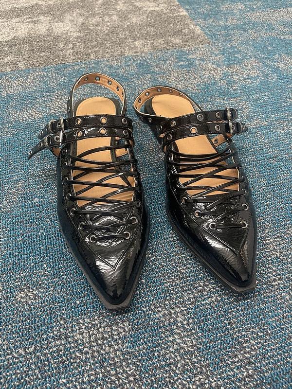 Steve Madden ポイントトゥ スリングバック Galanti フラット Steve Madden Women's Galanti Studded Slingback Flats - Macy's