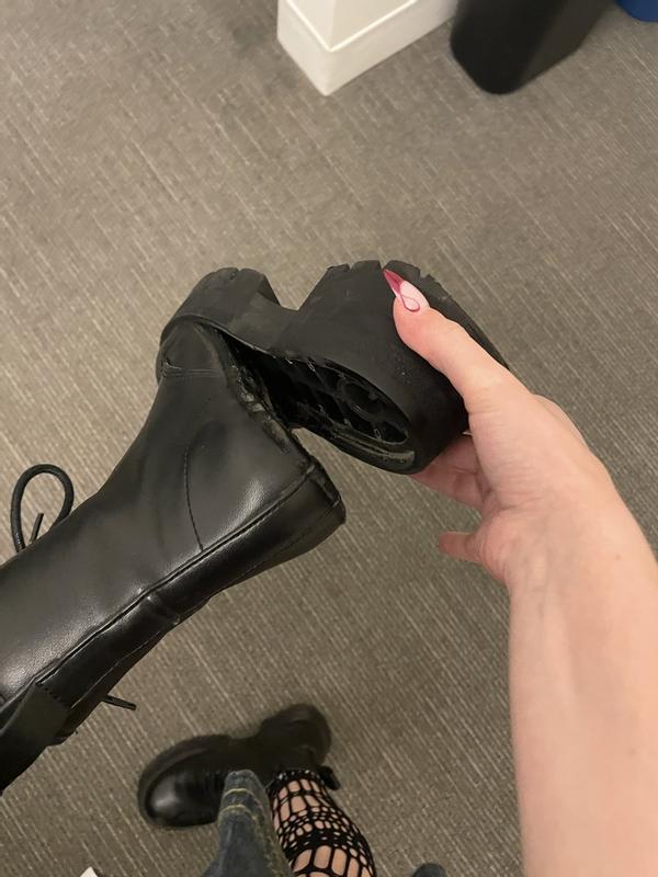 Steve Madden Women's Rascal Platform Lug Sole Combat Booties