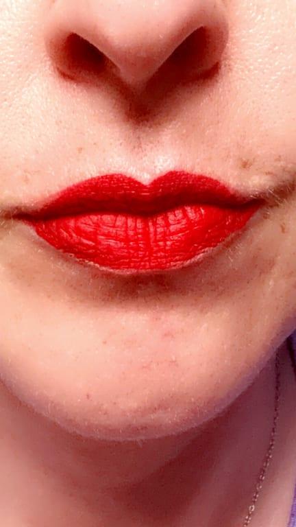 Nothing but lip! The lip liner is close to skin tone to make it less obvious