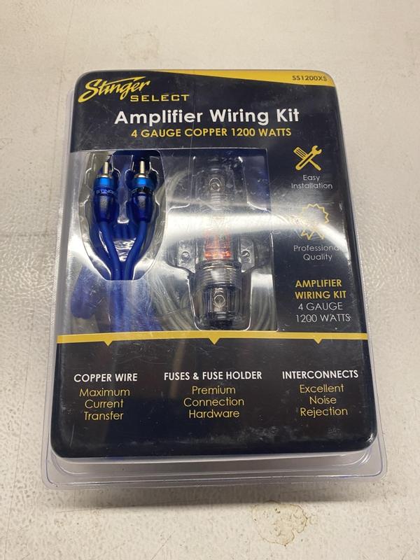 Stinger 1200 Watts 4-Gauge Amplifier Kit