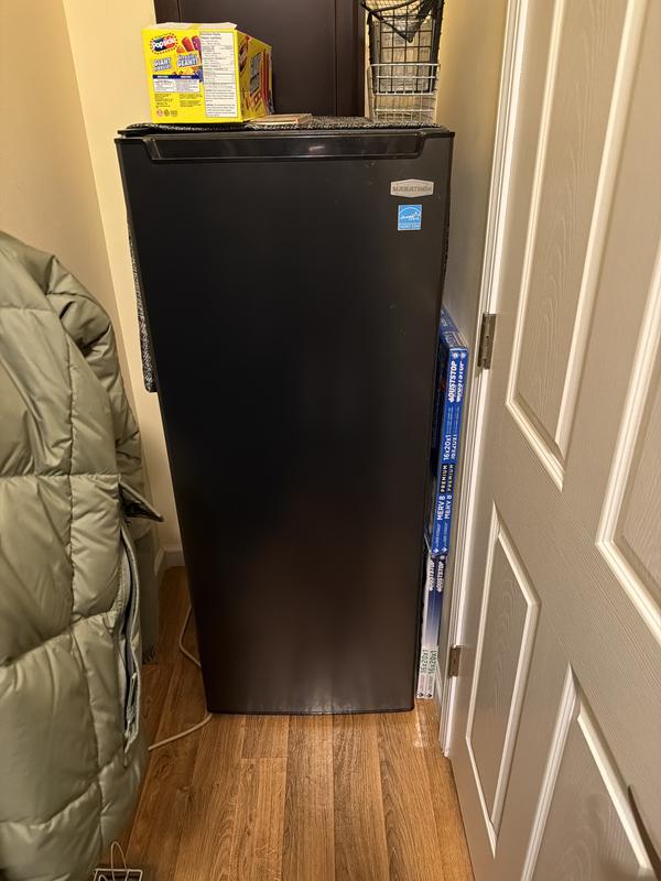 6.5 cu.ft. Black Steel Upright Freezer - Stirling Marathon