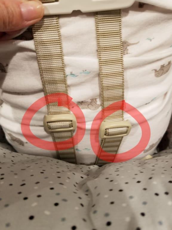 Customer photo for "Causes scratches and pressure marks on the baby"