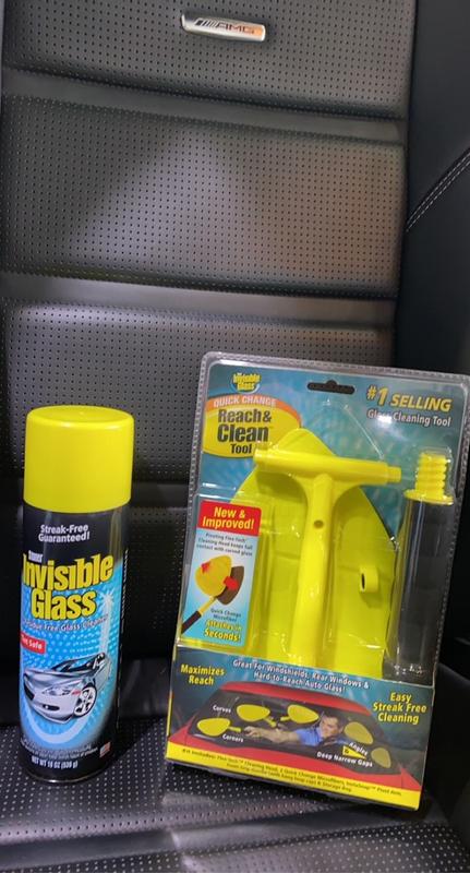 Fastest and Easiest Way to Clean Your Windshield, Invisible Glass Reach &  Clean Quick-Change Tool. 