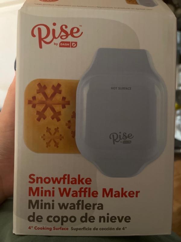 Rise by Dash RMWS001GBSD06 Mini Snowflake Waffle Maker, Blue