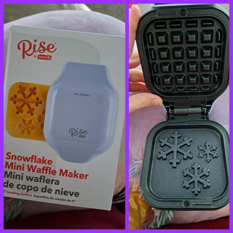 Rise by Dash RMWS001GBSD06 Mini Snowflake Waffle Maker, Blue