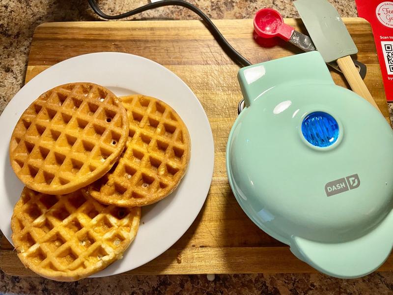 Reviewers Are Saying This Mini Waffle Maker From Dash Is