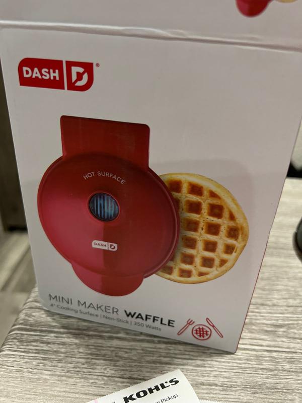 Dash Texas Red Mini Waffle Maker