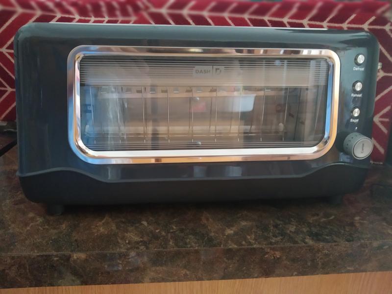 Dash Clearview Toaster, Black