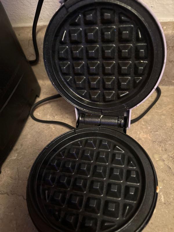 MyMini 5 in. Single Waffle Aqua Single Electric Waffle Maker