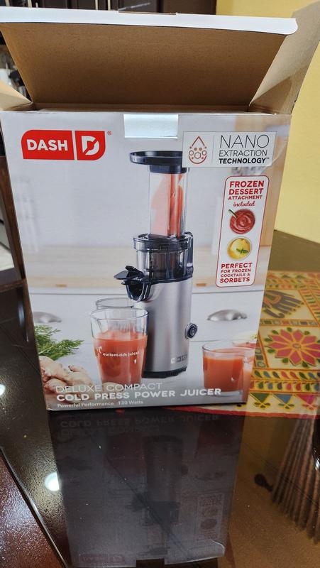 DASH Compact Cold Press Slow Juicer Easy to Clean Cold Press