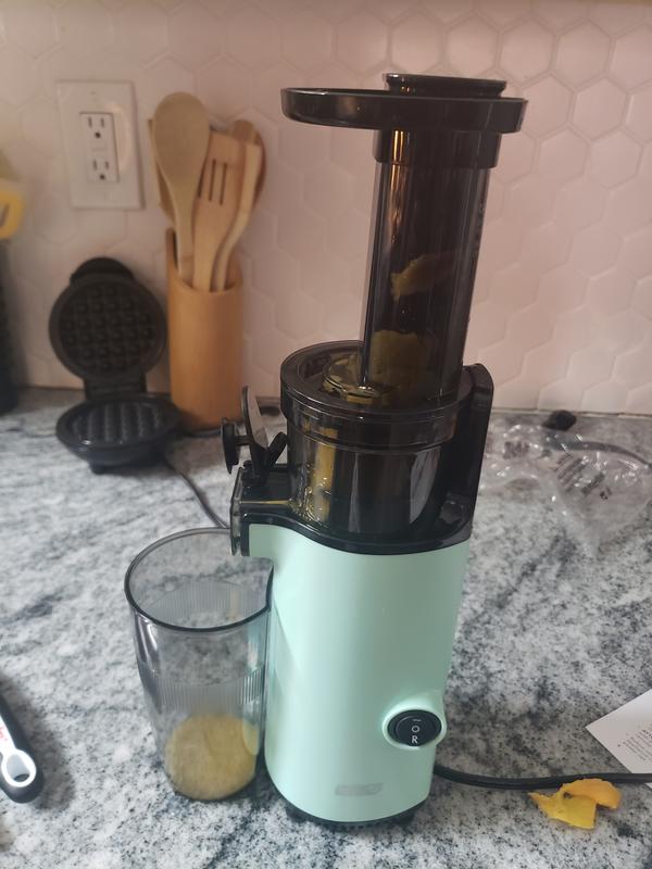 Dash Compact Cold Press Power Juicer (Aqua)