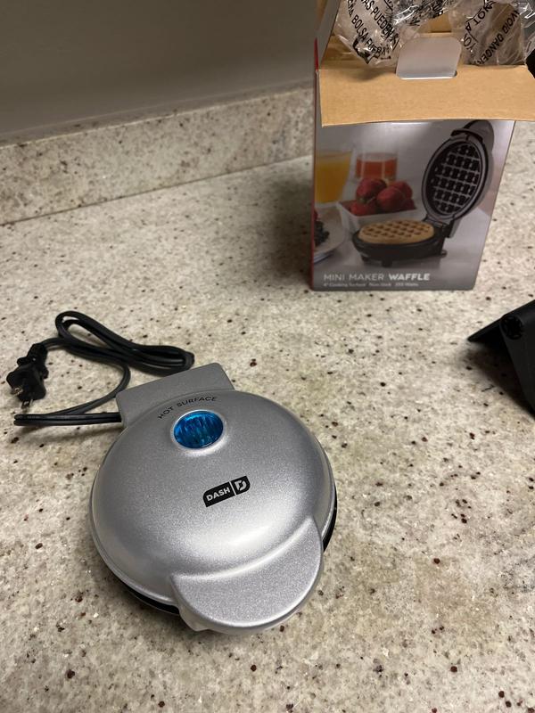 Dash Mini Waffle Maker 4 Bunny Individual Waffles, Hash Browns, Aqua  Colored