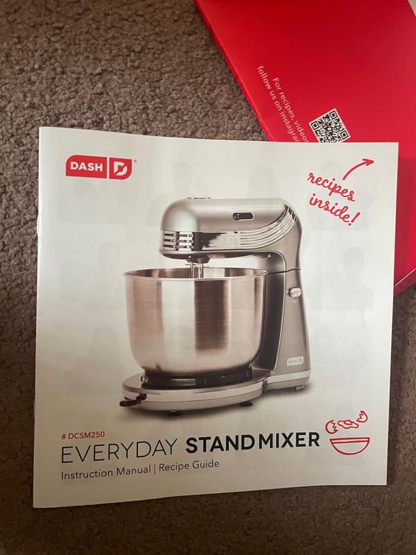 DASH D DCSM250 Every Day Stand Mixer Instruction Manual