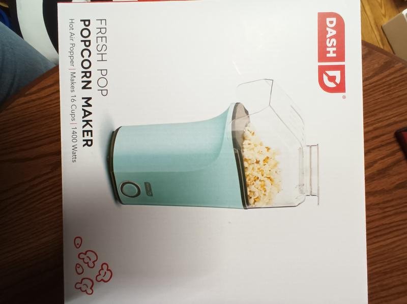 DASH Fresh Pop Popcorn Maker, Up to 16 Cups! Hot Air Popper - Teal - NEW IN  BOX