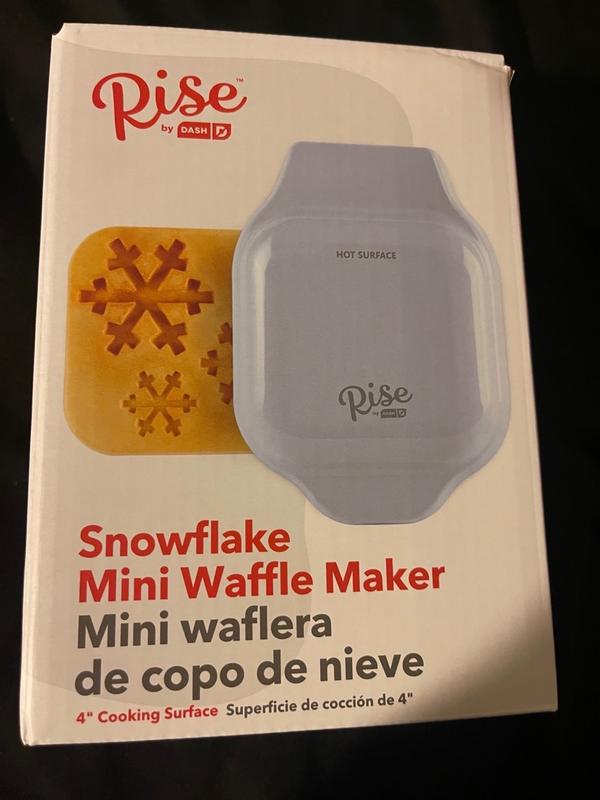 Rise by Dash RMWS001GBSD06 Mini Snowflake Waffle Maker, Blue