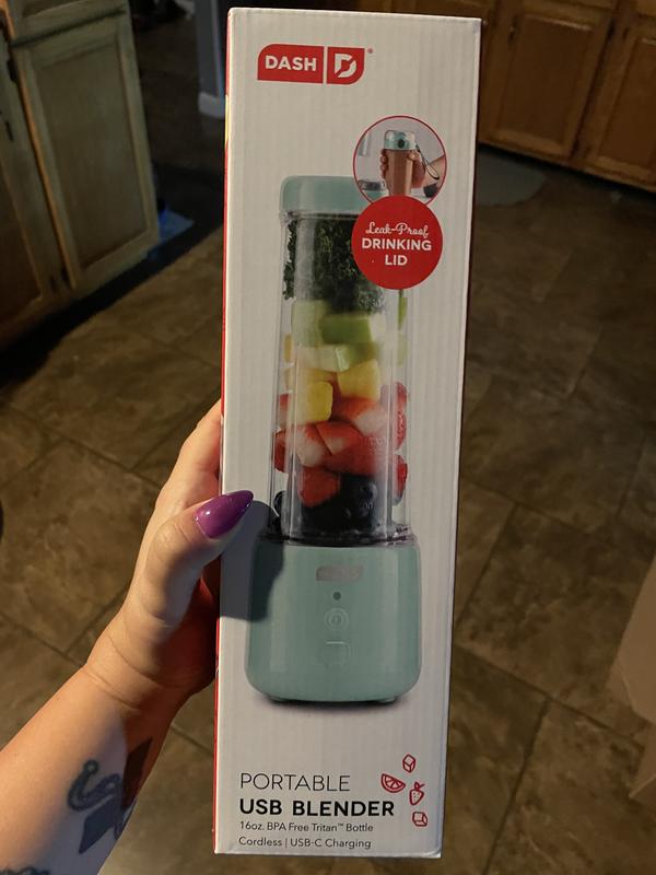 Dash 16oz Personal Portable USB-C Blender - Aqua Blue